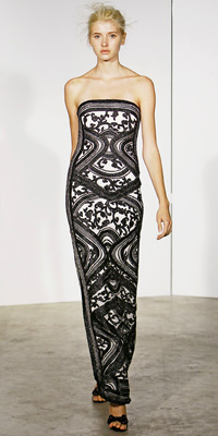 Marchesa - Runway Photos - Spring 2009 Runway at InStyle.com :  chic color silver designers