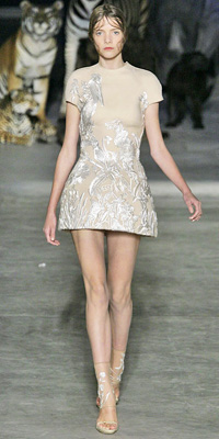 Alexander McQueen - Runway Photos - Spring 2009 Runway at InStyle.com :  chic instyle color silver