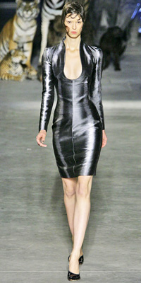 Alexander McQueen - Runway Photos - Spring 2009 Runway at InStyle.com :  chic instyle color silver