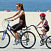 Kate Beckinsale, green rides, green stars, bike