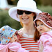 Marcia Cross and twin daughters Eden and Savannah, Star Moms and Kids, Mother's Day