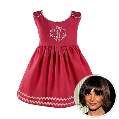 Princess Linens, Katie Holmes, rickrack dress, Suri Cruise