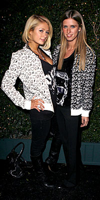 Paris Hilton, Nicky Hilton, DCMA, Joel Madden, Benji Madden, stars wearing stars, celebrity designers