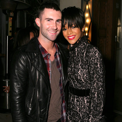 Adam Levine Rihanna In Style's Grammys Salute to Fashion Los Angeles