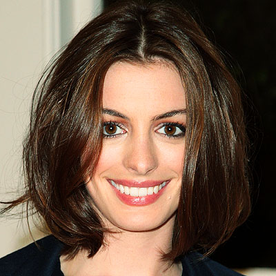 Anne Hathaway - Long, full bob. Andrew H. Walker/Getty Images