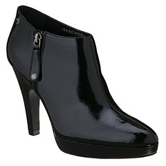 Patent ankle boots, Isaac Mizrahi for Target.