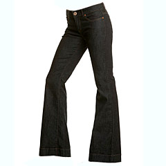 Dark trouser jeans, Guess.