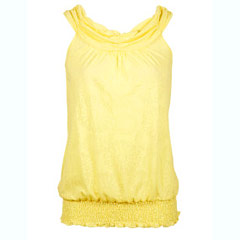 Yellow top, Charlotte Russe.