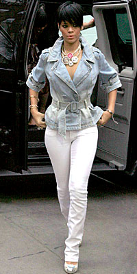 Rihanna Wearing Jeans