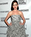 Anne Hathaway, Oscar de la Renta, Strapless, Holiday Dresses