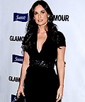 Demi Moore wearing Catherine Malandrino