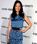 Lucy Liu wearing Alberta Ferretti