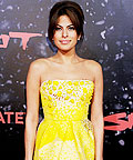 Eva Mendes wearing Bill Blass