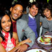 Jada Pinkett in Nina Ricci, Will Smith, Tom Cruise, Katie Holmes in Alexander McQueen, 2008 Oscar Pre-Parties