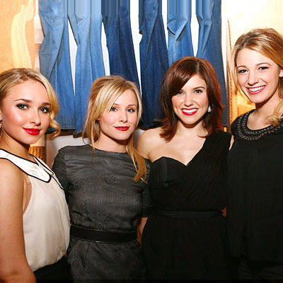 Hayden Panettiere, Kristen Bell, Sophia Bush, Blake Lively, Old Navy Party, New York City