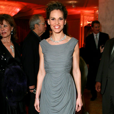 Hilary Swank in Jill Stuart,  Saks Fifth Avenue hosted an 