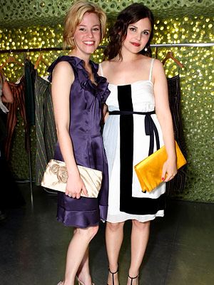 Elizabeth Banks in Prada, Ginnifer Goodwin in Prada, Prada Trembled Blossoms screening, Los Angeles