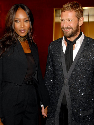 Naomi Campbell, Stefano Pilati, Yves Saint Laurent Metropolitan Opera gala, New York City