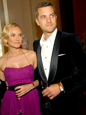 Diane Kruger in Yves Saint Laurent, Joshua Jackson, Yves Saint Laurent Metropolitan Opera gala, New York City