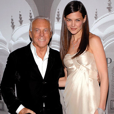 Giorgio Armani and Katie Holmes, Designers and their celebrity Muses