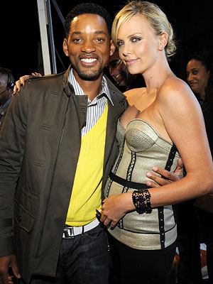 will smith wife red carpet. Charlize Theron, Will Smith,