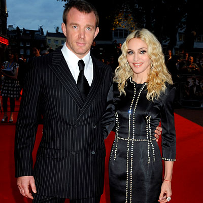 Guy Ritchie, Madonna in Stella McCartney, RocknRolla premiere, London