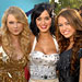 Taylor Swift in Blumarine, Katy Perry in vintage, Miley Cyrus in Zac Posen, 2008 MTV Video Music Awards, VMAs
