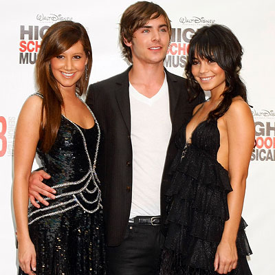 Vanessa Hudgens, Zac Efron and Ashley Tisdale, High School Musical 3: Senior Year Australian premiere, Melbourne