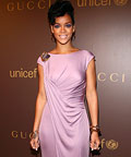 Rihanna in Gucci, Launch of Gucci's Tattoo Heart collection to benefit UNICEF, New York City