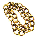 Gold-plated link necklace, Sportmax.