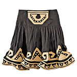 Silk-and-cotton skirt, Diane von Furstenberg.