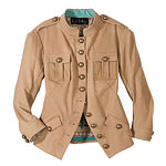 Leather jacket, Nicole Miller Collection.
