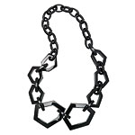 Resin necklace, Jigsaw.
