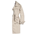 Cotton-nylon trenchcoat, Kenneth Cole New York.
