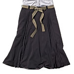 Polyester skirt with ribbon belt, Komarov.