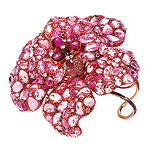 Cuff of 18kt rose gold, pink sapphires, rubies and diamonds, Lorraine Schwartz.