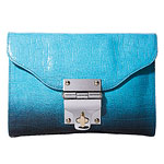 Leather clutch, Alexis Hudson.