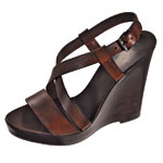 Leather sandals, Bally.
