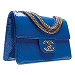 Patent-python bag, Chanel.