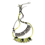 Silk and metal necklaces, Elie Tahari.