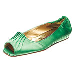 Silk-satin flats, Rickard Shah.