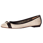 Linen-and-leather flats, Banana Republic.