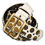 Studded leather belt, Miss Sixty.