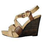 Canvas-and-leather platforms, Old Navy.