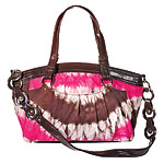 Cotton canvas bag with leather trim, Jessica Simpson.