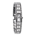 Sterling-silver watch with crystals, DKNY.