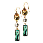 Swarovski-crystal earrings, Kim Alessi.