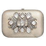 Python clutch with Swarovski crystals, Mary Norton.