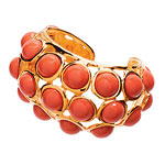 Faux coral cuff, Kenneth Jay Lane.