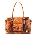 Crocodile-embossed tote, Charlie Lapson.